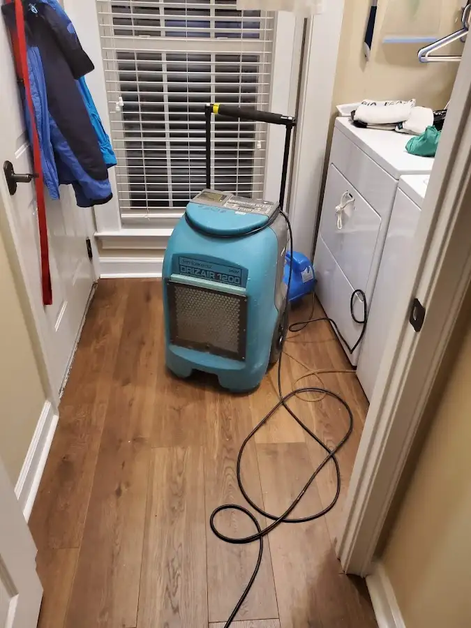 Commercial dehumidifier deployed for Flood Damage Cleanup in Collegedale